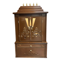 Divya Kosh Teak Wood Mandap (Caramel Brown) front view