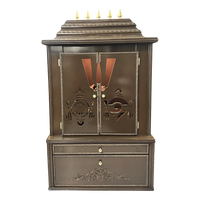 Divya Kosh Teak Wood Mandap (Choco Brown) front view