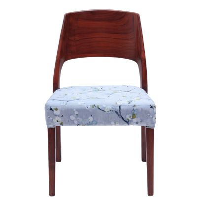 Elevate Teak Wood Dining Chair Front View (Brown Grey)