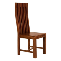 Eterna Teak Wood Dining Chair Side View Teak