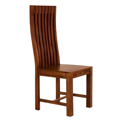 Eterna Teak Wood Dining Chair Side View Teak