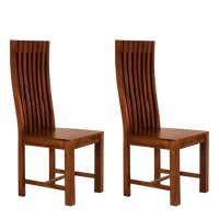 Eterna Teak Wood Dining Chair Teak Side Image