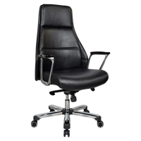 Exotique Recliner Office Executive Chair (Black) Side View
