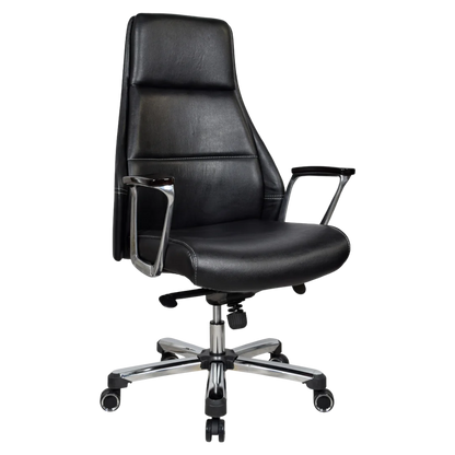 Exotique Recliner Office Executive Chair (Black) Side View