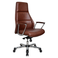 Exotique Recliner Office Executive Chair (Brown) Side Image