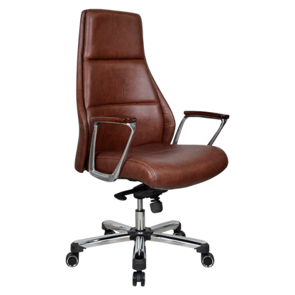 Exotique Recliner Office Executive Chair (Brown) Side Image