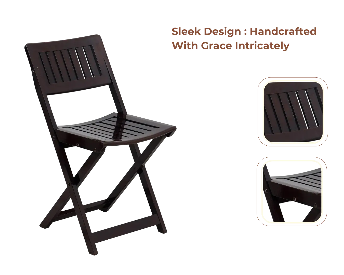 Flecto Solid Wood Living Room Chair (Brown) Product Showcase