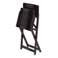 Flecto Solid Wood Living Room Chair folding view (Brown)