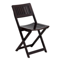 Flecto Solid Wood Living Room Chair side view (Brown)