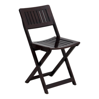 Flecto Solid Wood Living Room Chair side view (Brown)