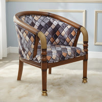 Flint Teak Wood Arm Chairs (Teak gold) lifestyle view 