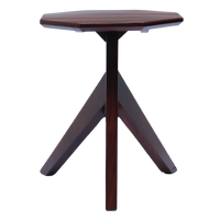 Front View of Hexon Teak Wood Coffee Table (Brown)