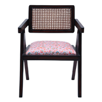 Front View of Sora Teak Wood Lounge Chairs (Brown White)