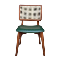 Front View of Velin Teak Wood Dining Chair (Teak)