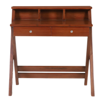 Front View of Wisdom Solid Wood Writing Table (Teak)