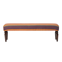 Front view Of Rangvastra Teak Wood Bench (Brown)