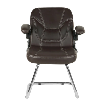 Torin Visitor Chair with Armrest (Brown) Front view