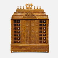 Front  view of Vaikuntha Vedi Teak Wood Mandap Teak