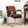 Frostic Visitor Chair with Armrest (Brown)