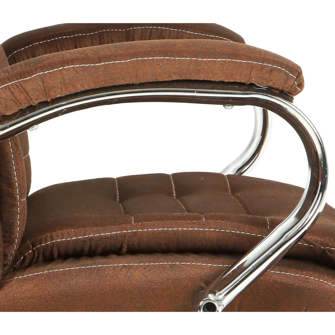 Frostic Visitor Chair with Armrest (Dark Brown) Zoom  view