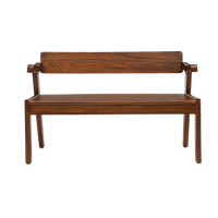 Fynora Teak Wood Bench Front View