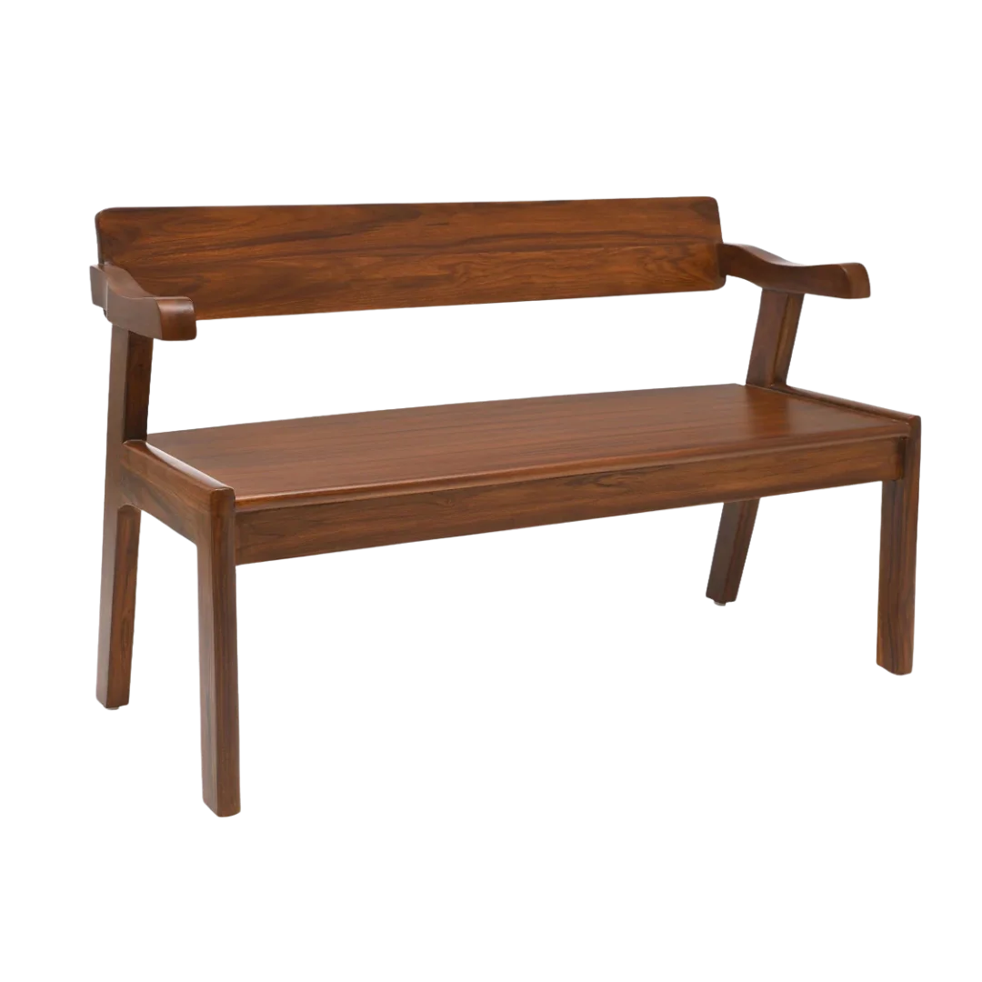 Fynora Teak Wood Bench Side view