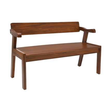 Fynora Teak Wood Bench Side view