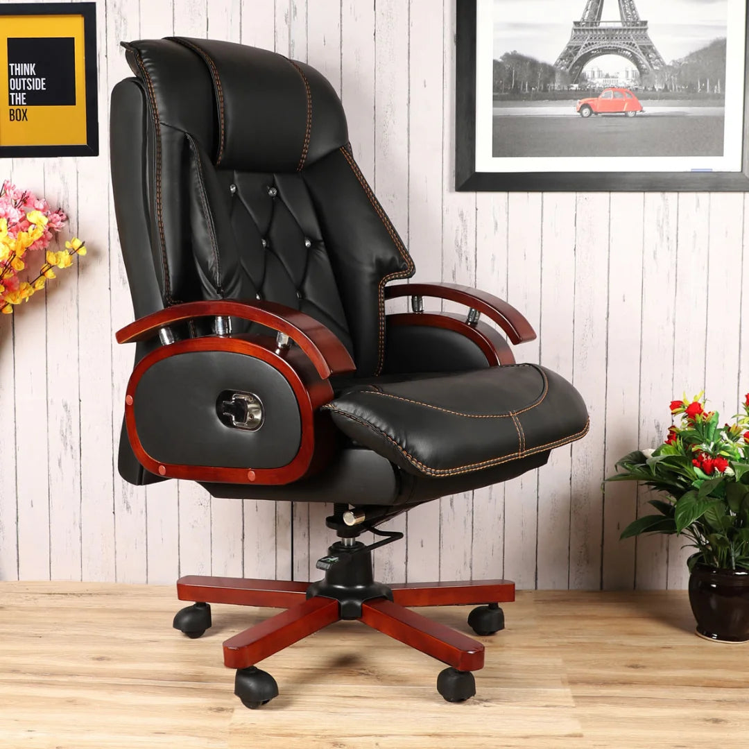 Galician Recliner Office Executive Chair (Black) Lifestyle View