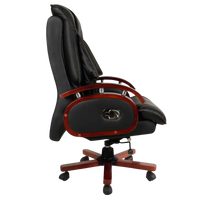 Galician Recliner Office Executive Chair (Black) Side Angle