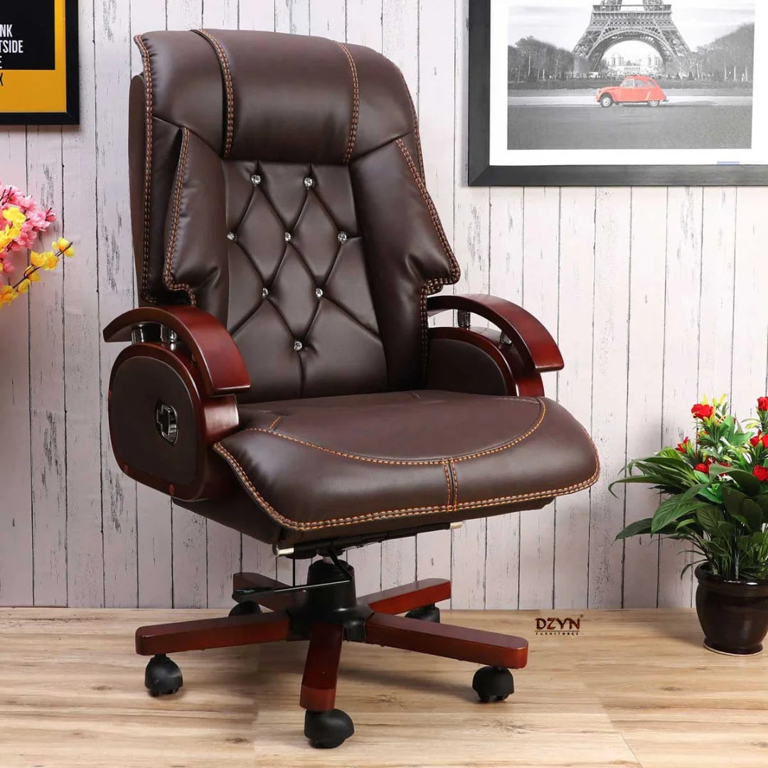 Galician Recliner Office Executive Chair (Brown) Lifestyle Image