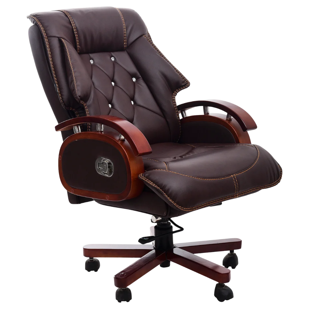 Galician Recliner Office Executive Chair (Brown) Reclined Backrest