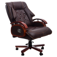 Galician Recliner Office Executive Chair (Brown) Reclined Backrest