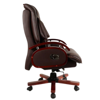 Galician Recliner Office Executive Chair (Brown) Side View