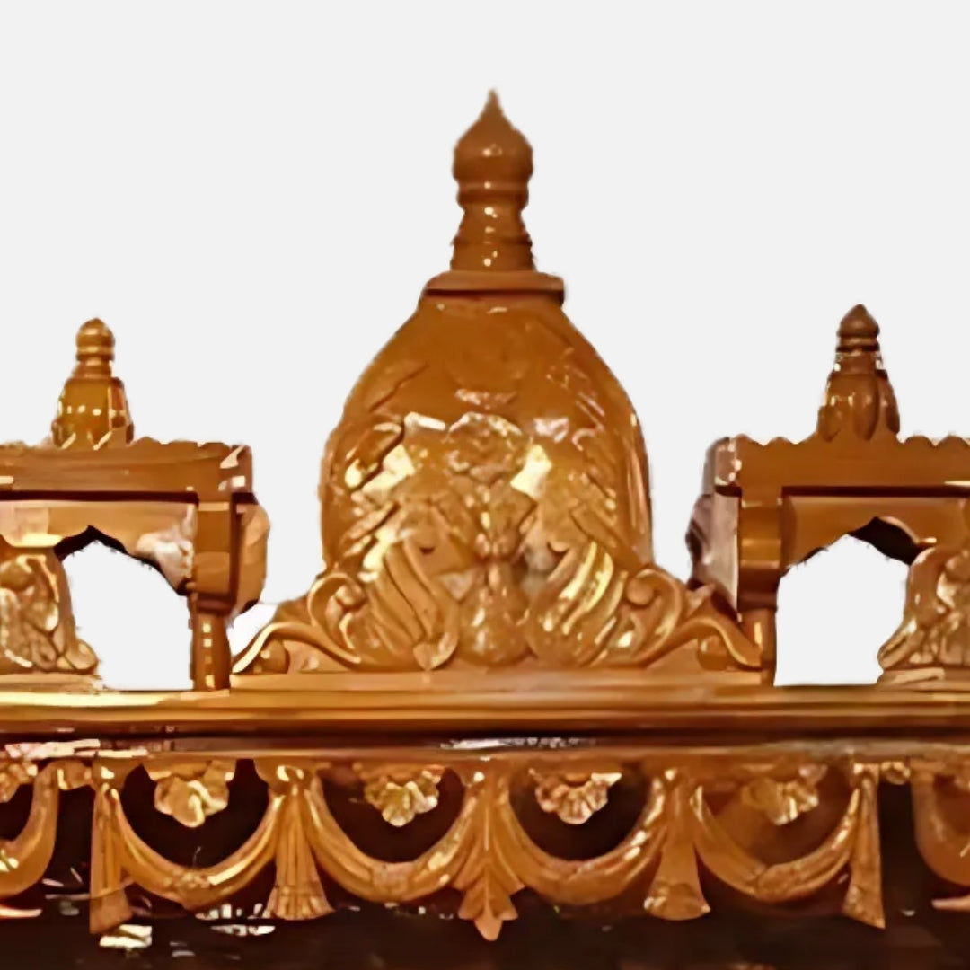 Govardhan Teak Wood Mandap (Teak) close view