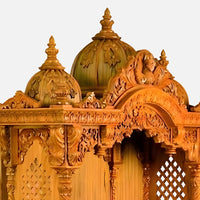 Govindaraja Teak Wood Mandap (Teak) carving view