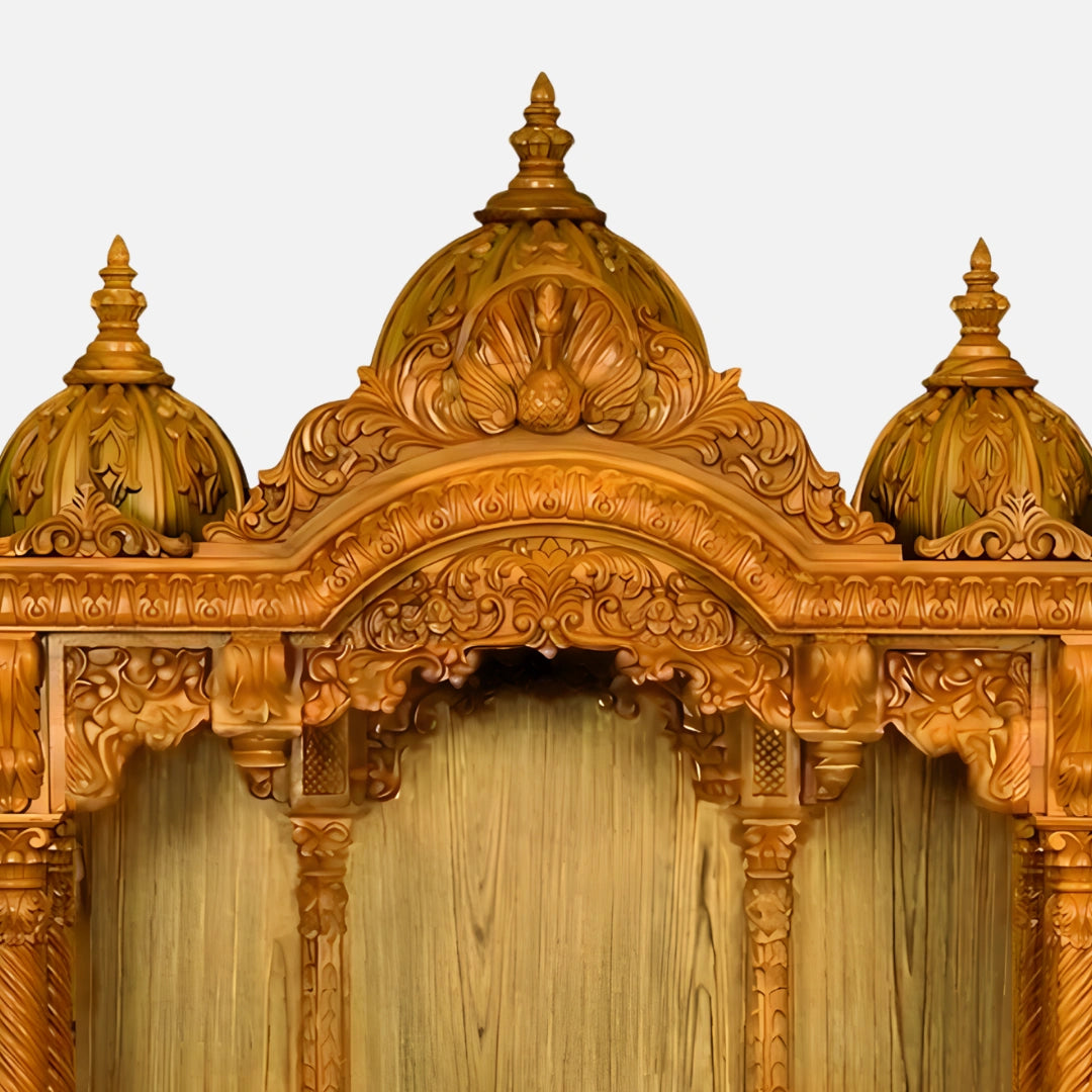 Govindaraja Teak Wood Mandap (Teak) dome