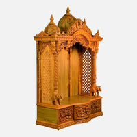 Govindaraja Teak Wood Mandap (Teak) side angle 