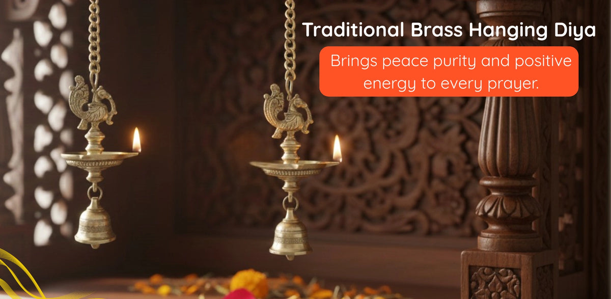 Hanging Brass Diya