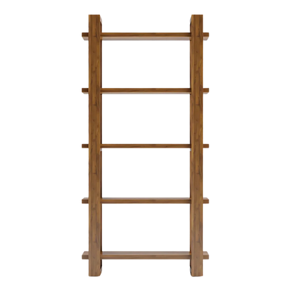 Harbor Wood Book Shelf (Teak) front view