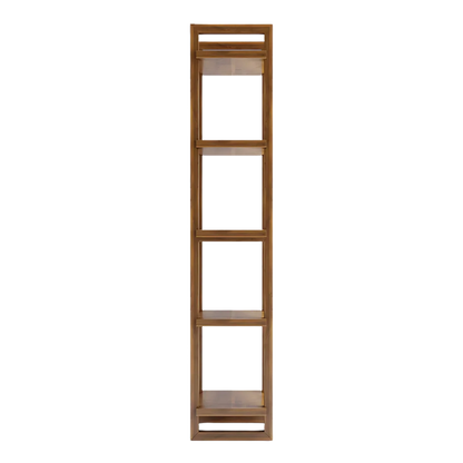Harbor Wood Book Shelf (Teak) side view