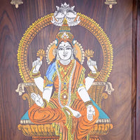 Haridarshan Teak Wood Mandap (Wenge) lord laxmi view 