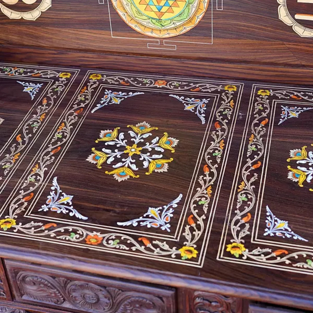 Haridarshan Teak Wood Mandap (Wenge) plateform view image