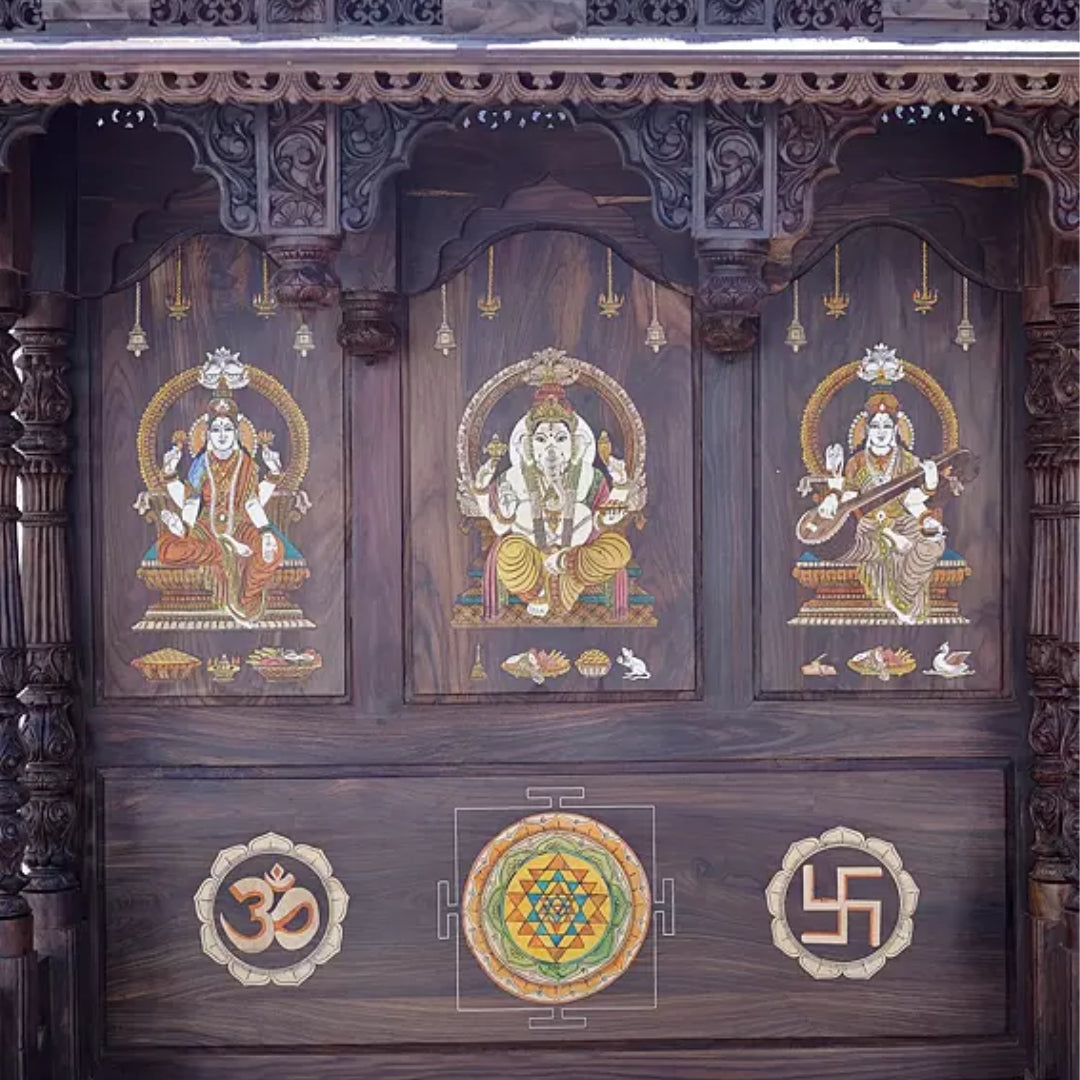 Haridarshan Teak Wood Mandap (Wenge) zoom view 