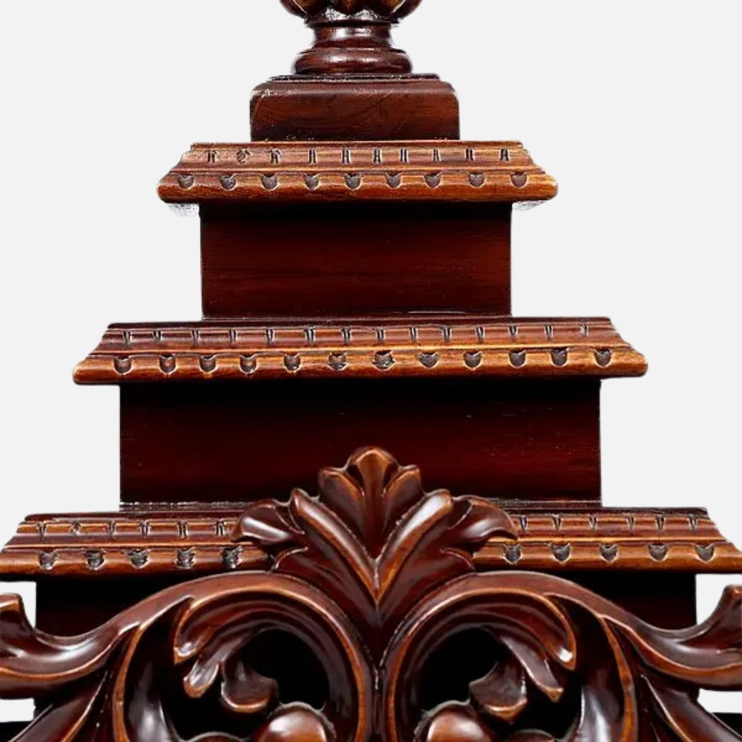 Hiranya Teak Wood Mandir (Brown) zoom  view 