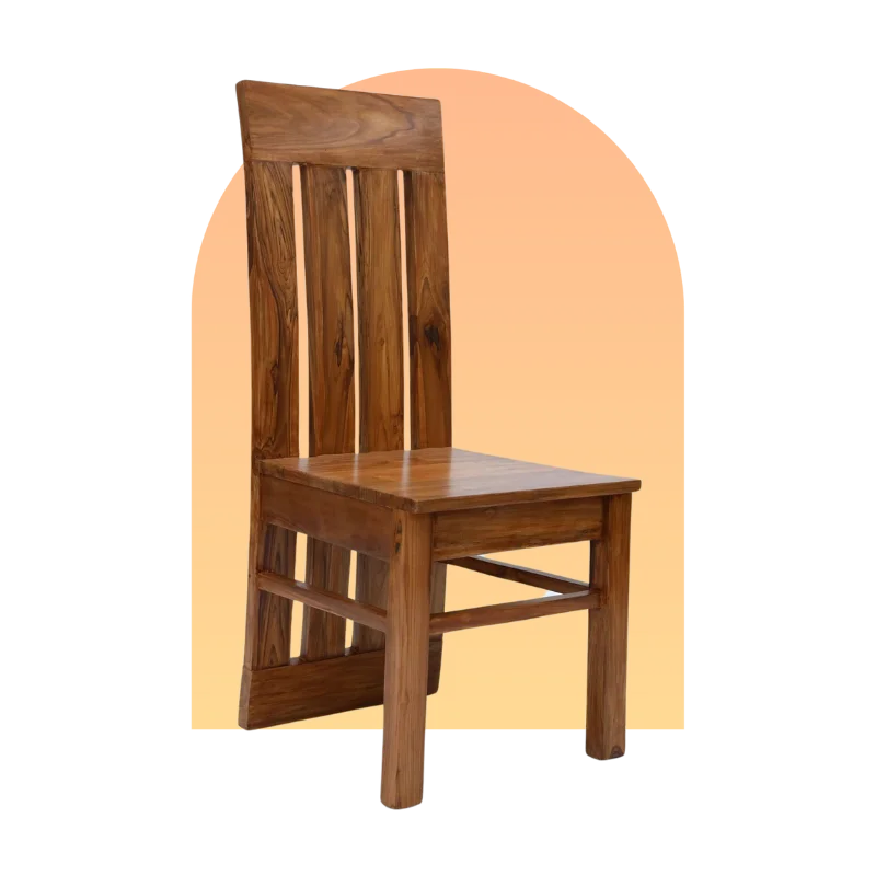 Hotspot image of Oakra Teak Wood Dining Chair (Teak)