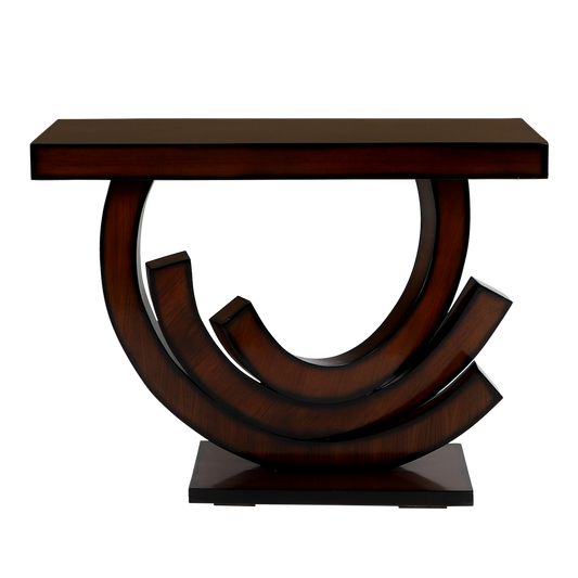 Warc Solid Wood Console Table (Brown)