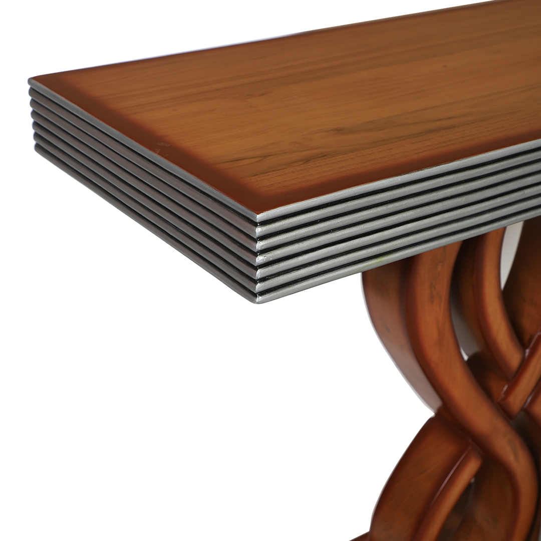 Eleganza Solid Wood Console Table (Teak)