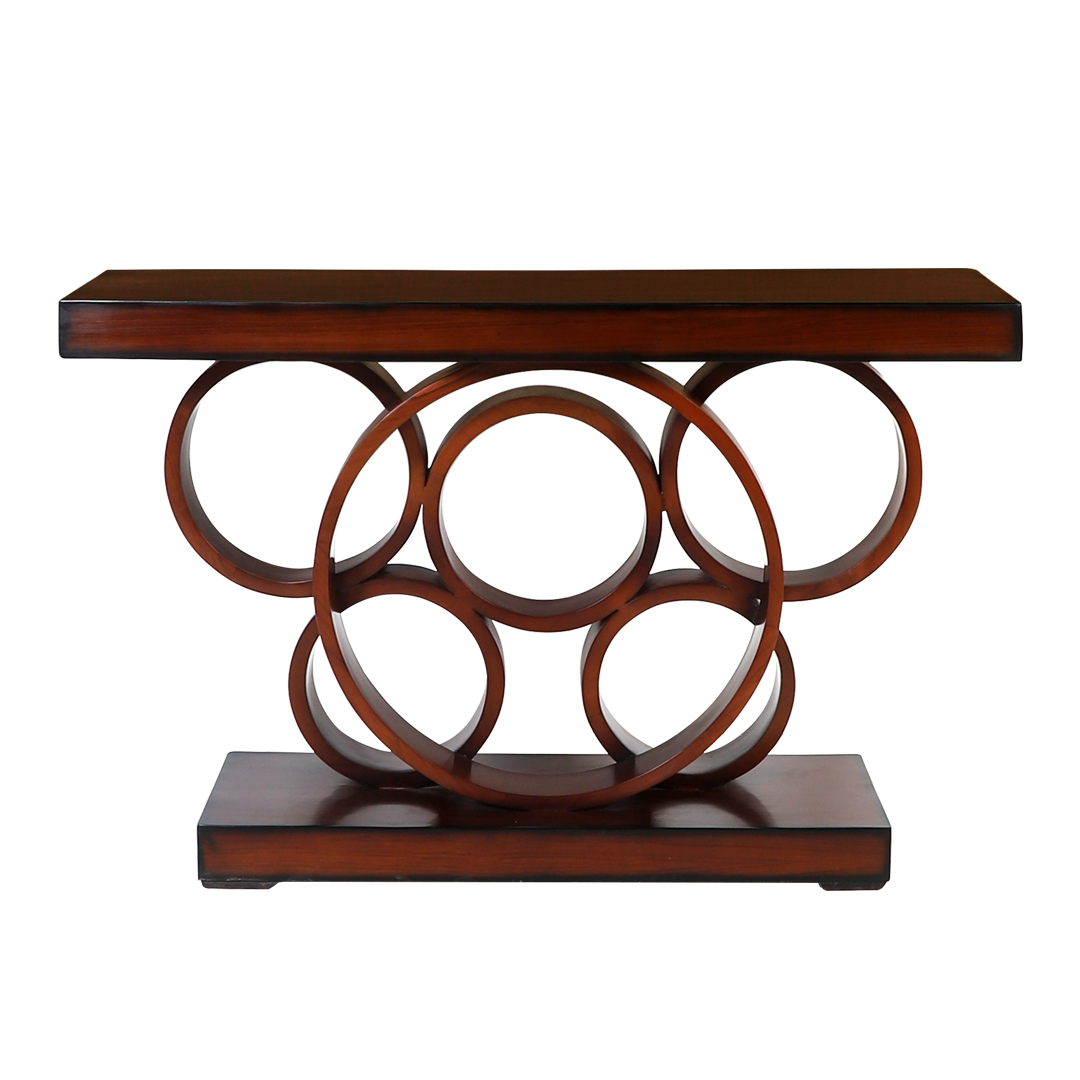 Noble Solid Wood Console Table (Brown)