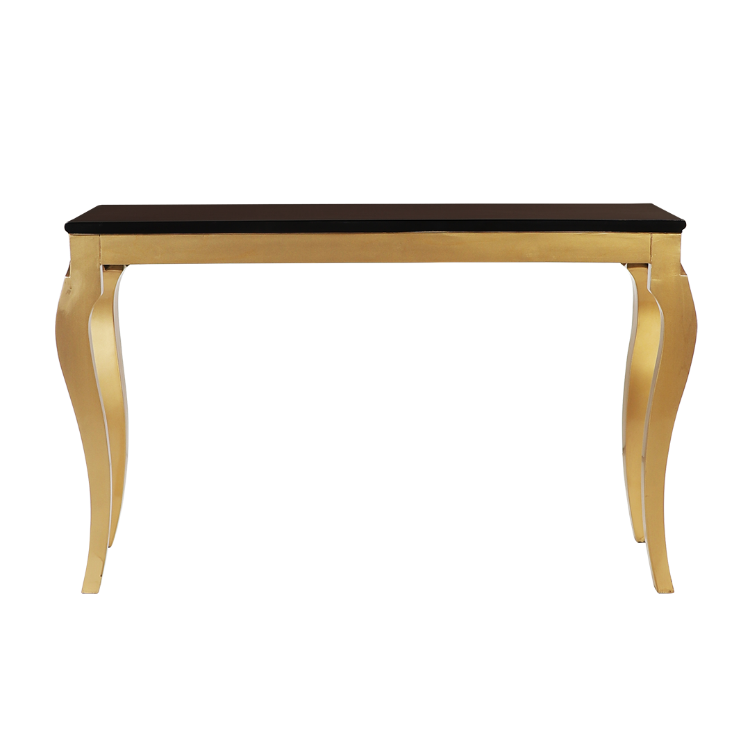 Artoric Solid Wood Console Table (Gold Brown)