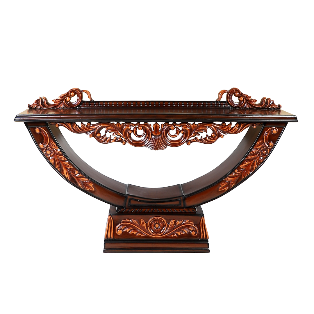 Ohsio Solid Wood Console Table (Brown)